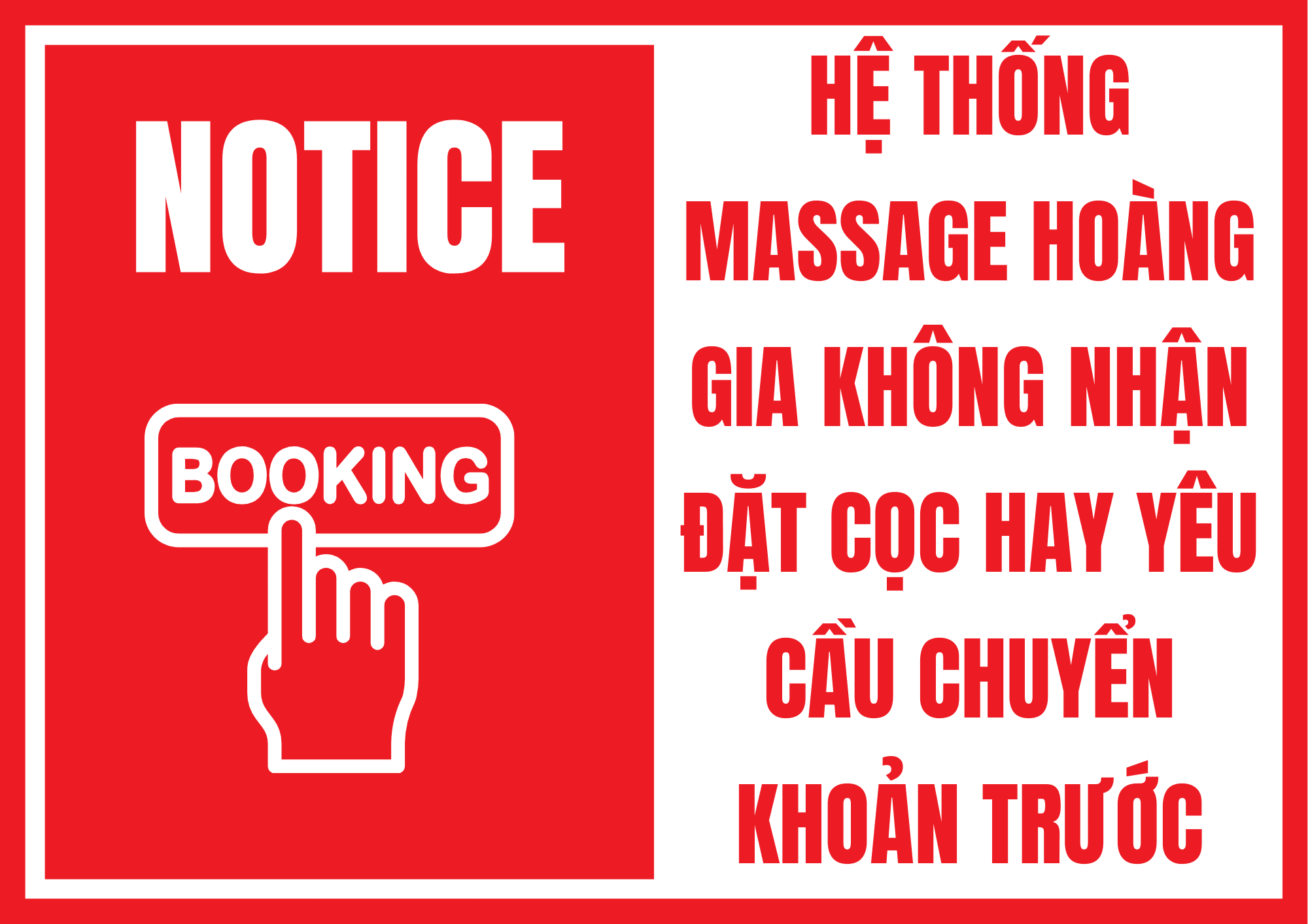 Hệ thống massage Hoàng Gia